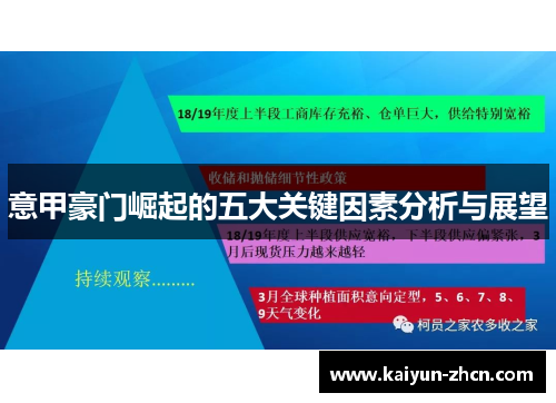 意甲豪门崛起的五大关键因素分析与展望