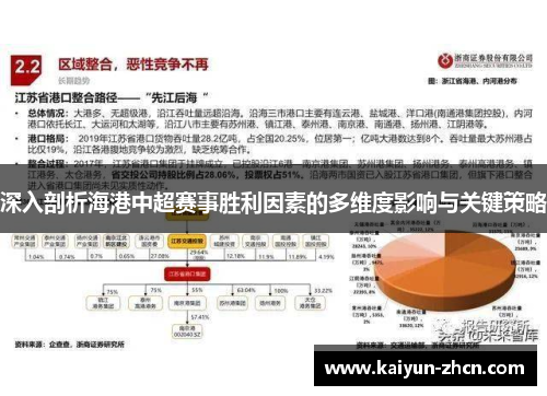 深入剖析海港中超赛事胜利因素的多维度影响与关键策略